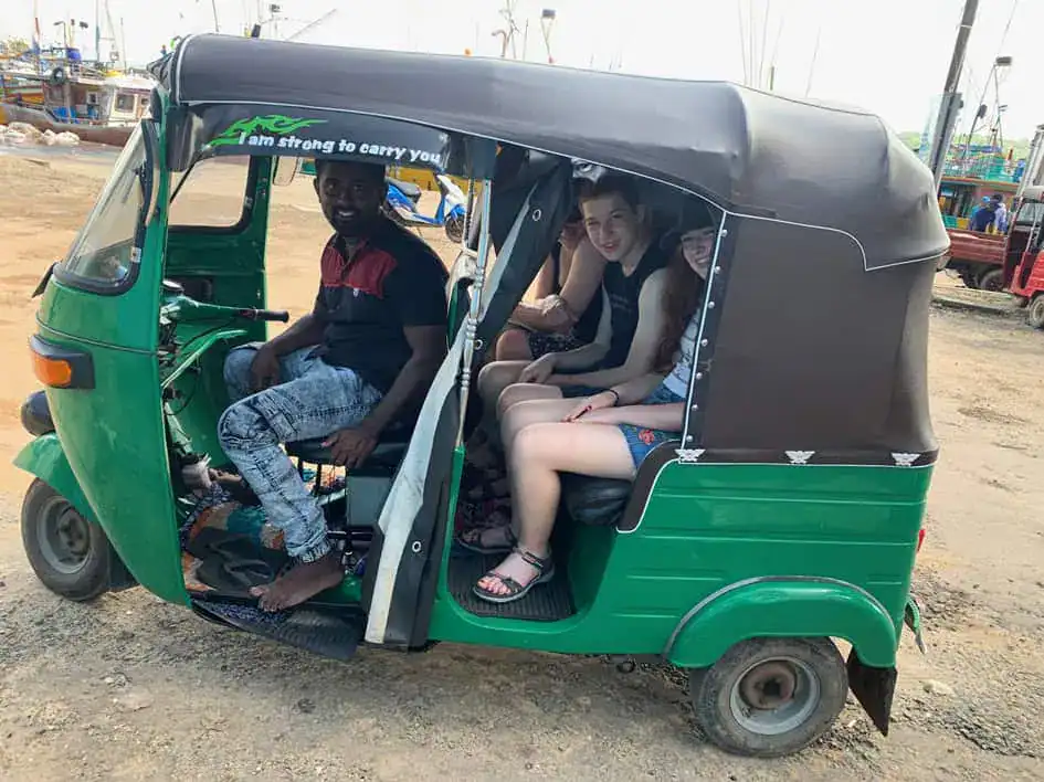 Tuk-tuk ride with kids - Mirissa
