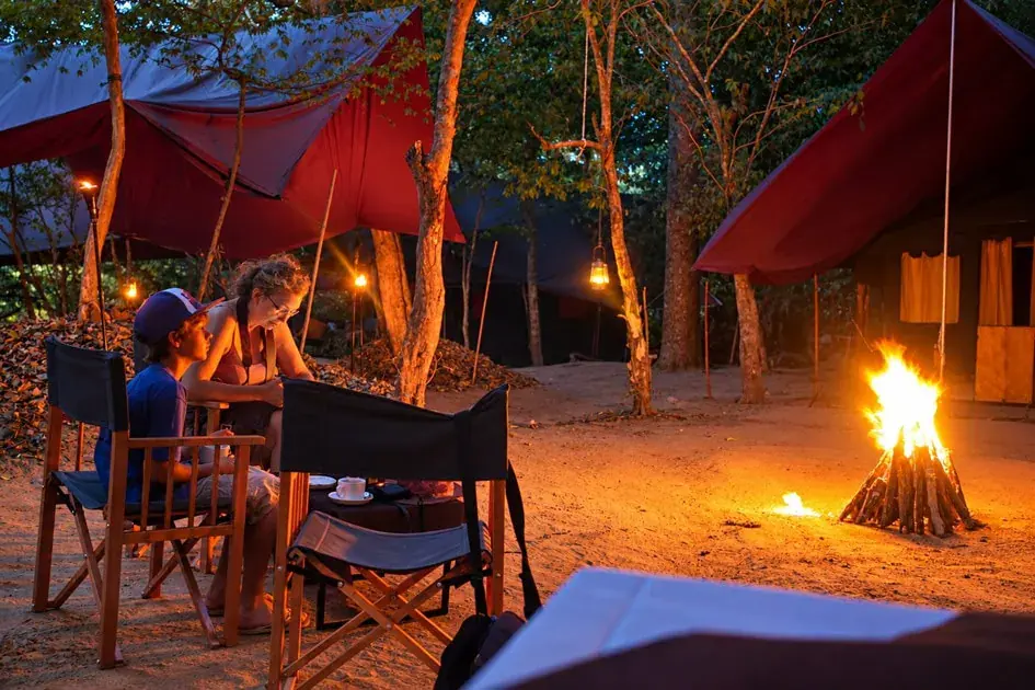Camp at night - Yala