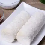 Pittu with Lunu Miris and coconut milk