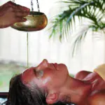 Traditional Shirodhara Ayurvedic oil treatment