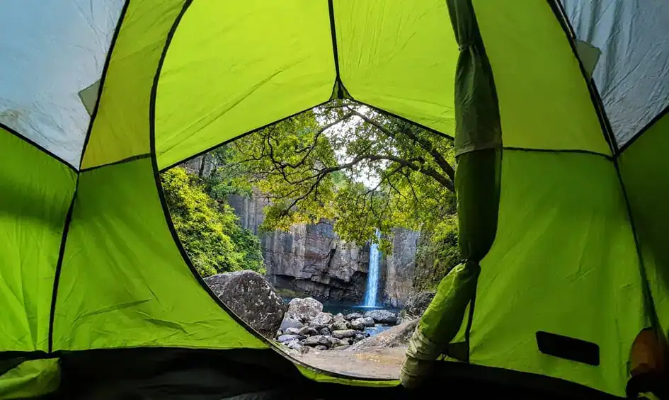 View of Dumbara Falls - Knuckles Moutain Range